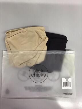 Slick chicks 2 pack briefs large side hooks tan black new JCPenney
